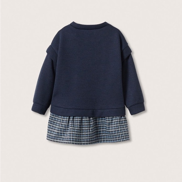 Mango bimaterial A-Line Dress - Picture 3 of 4